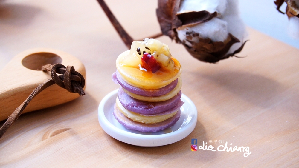 【料理】鬆餅，mini 迷你 料理篇第二十一彈-水果鬆餅。
