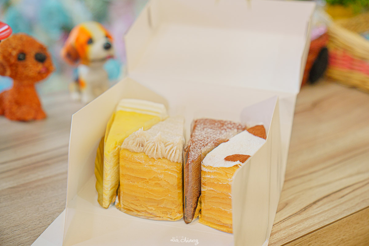 台中后里美食 倪菓幽靈手作千層蛋糕(2度C Ni Guo)，彌月蛋糕試超狂給8吋量試吃費只要150元，還有總店限定爆醬泡芙。