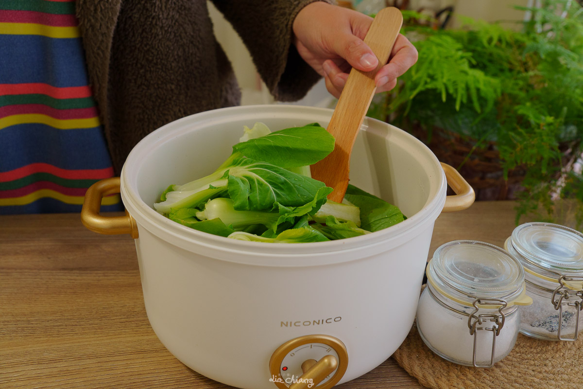 料理鍋開箱- NICONICO 2.7L日式美型陶瓷料理鍋，小資族、外宿族的好幫手，『燉、煮、炊、煎、炒、炸』都適用。