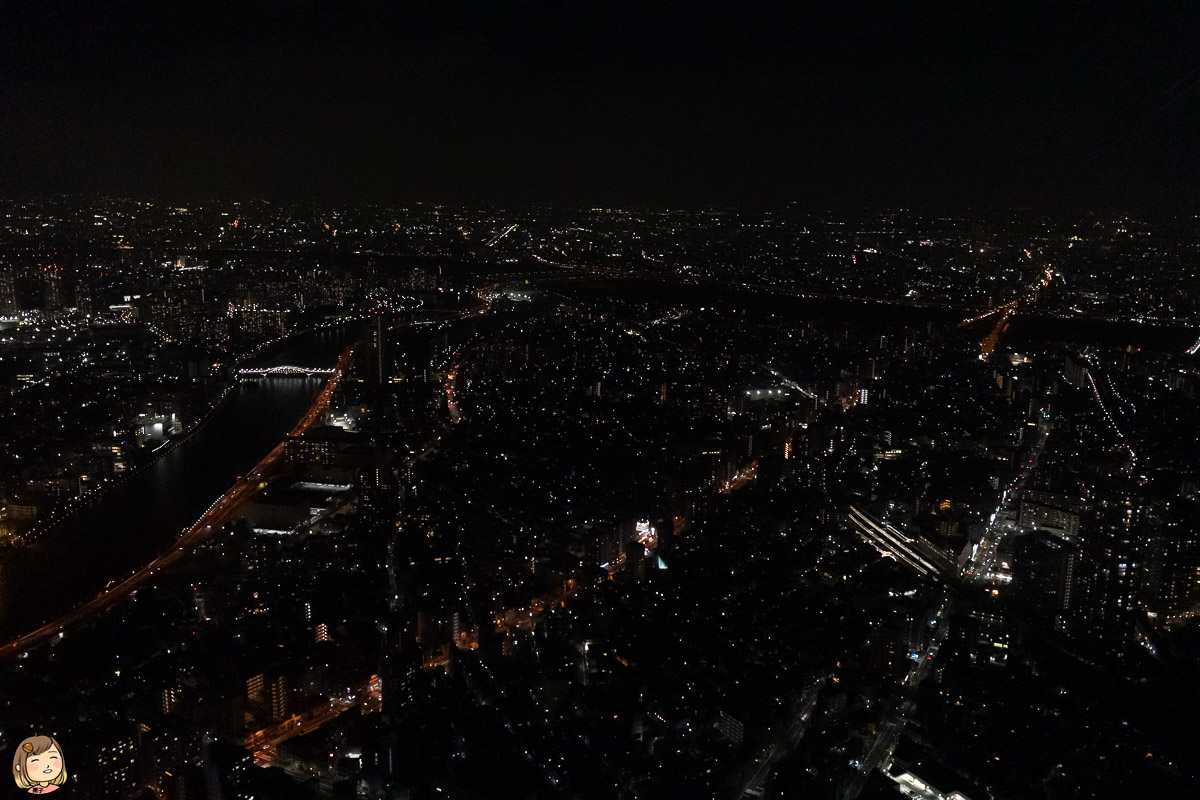 日本旅遊東京晴空塔（Tokyo Skytree），世界第一高塔，世界第三高建築物，360度環繞景色，夜景盡收眼底。