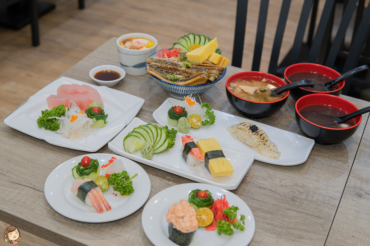 台中市北區平價壽司，不二壽司，50多種餐點搭配，好多餐點可以選擇。