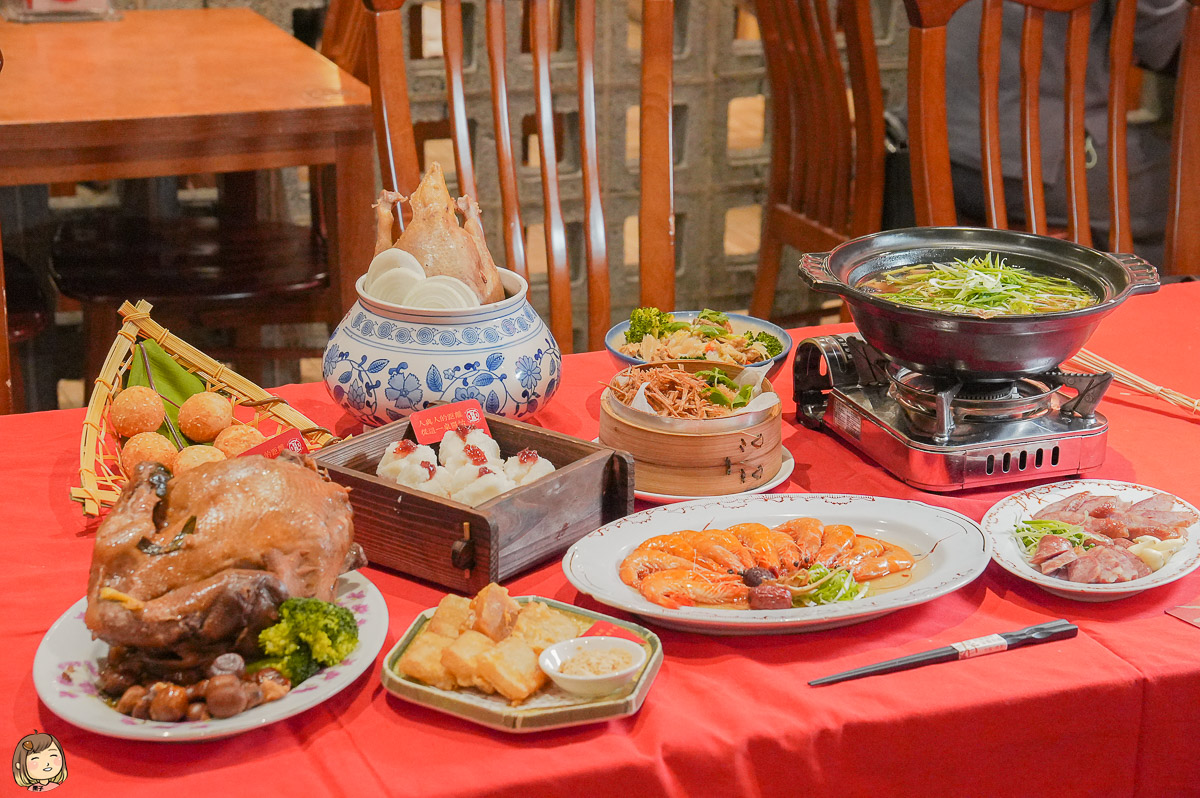 2024年台中春節年菜推薦『有春茶館』團圓菜，使用80公里內在地食材製作而成，新年聚餐讓年菜更有家鄉味。