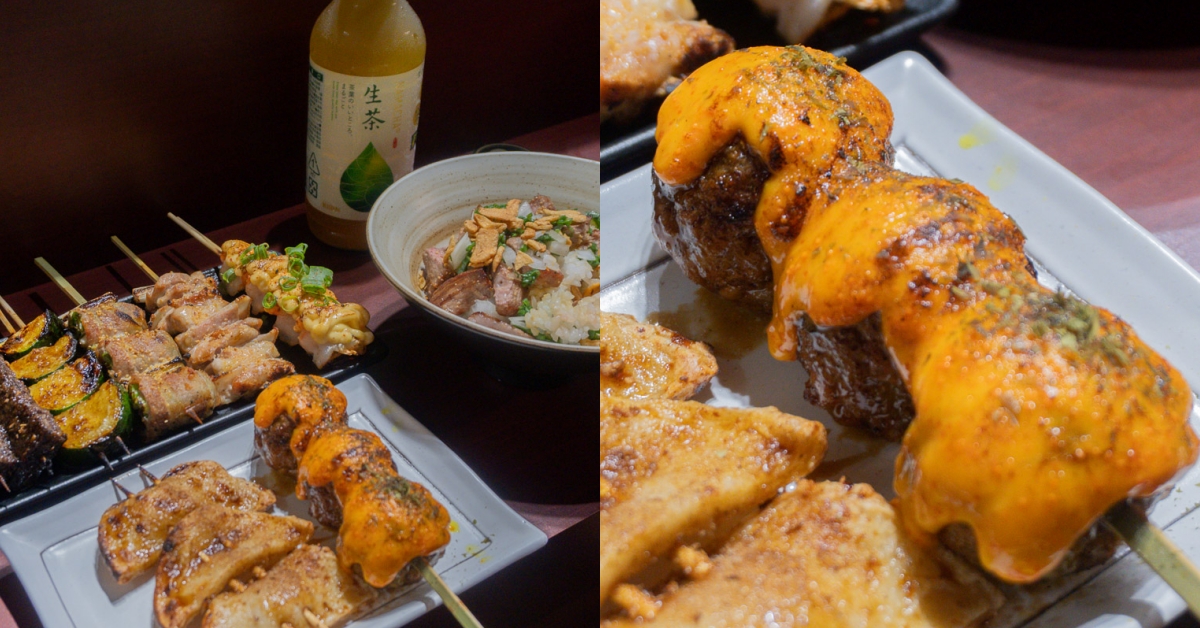 屏東潮州宵夜推薦｜岸英燒烤｜平價日式串燒屋台風！超驚豔蔥鹽松阪豬丼＋特色串燒推薦