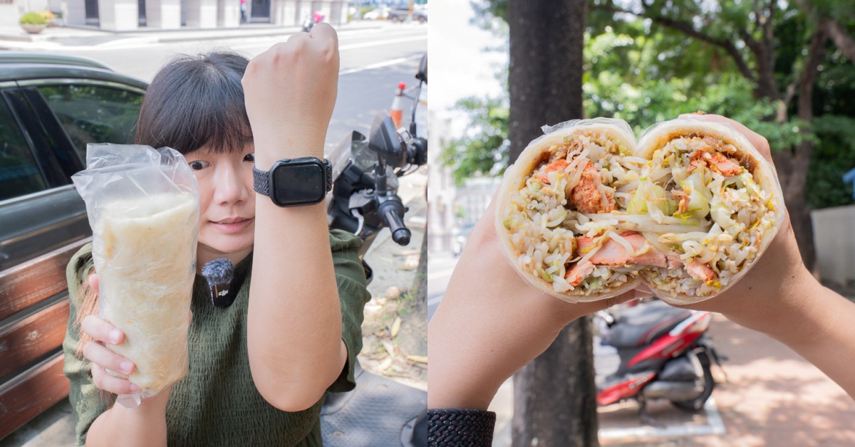 台中爆紅巨無霸潤餅｜正宗手工現作潤餅，原味&芥末口味一次滿足